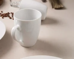 Sale Daells Bolighus Café krus hvid 30 cl 4 stk.