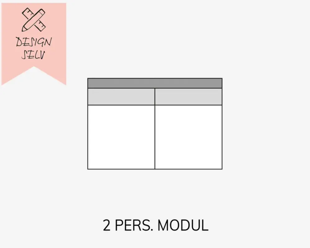 Clearance Daells Bolighus Choise Living 2 Pers. Modul Stofgr. 1