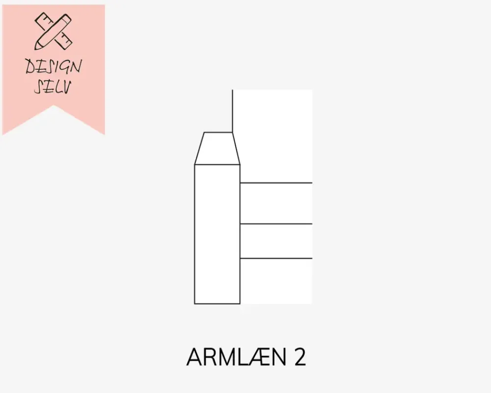Clearance Daells Bolighus Choise Living Armlæn 2 Venstre Stofgr.1