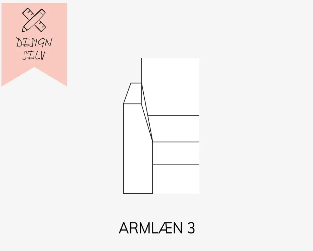 Daells Bolighus Choise Living Armlæn 3 Venstre Stofgr. 1