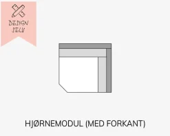 Sale Daells Bolighus Choise Living Hjørnemodul m/Forkant Stofgr. 1