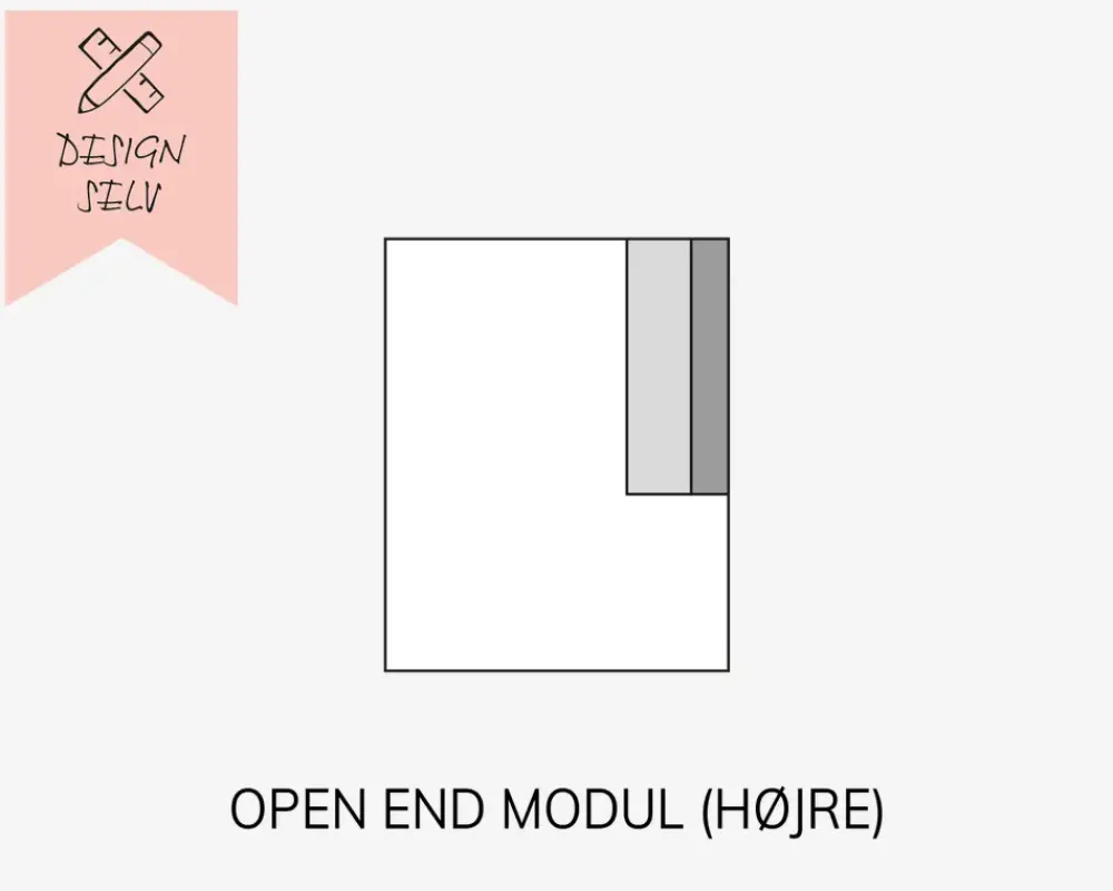 Online Daells Bolighus Choise Living Open End Højre Stofgr. 1