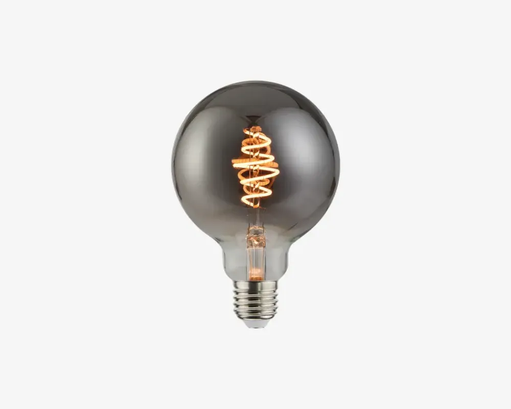 Best Daells Bolighus Deko Globepære Spiral Røgfarvet E27