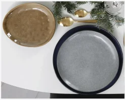 Best Daells Bolighus Dessert Tallerken Oval Petrol