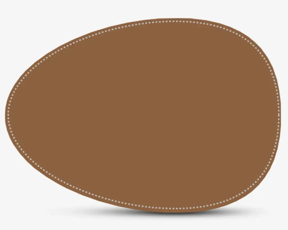 Outlet Daells Bolighus Dækkeserviet oval pu 42x33 cm Brun