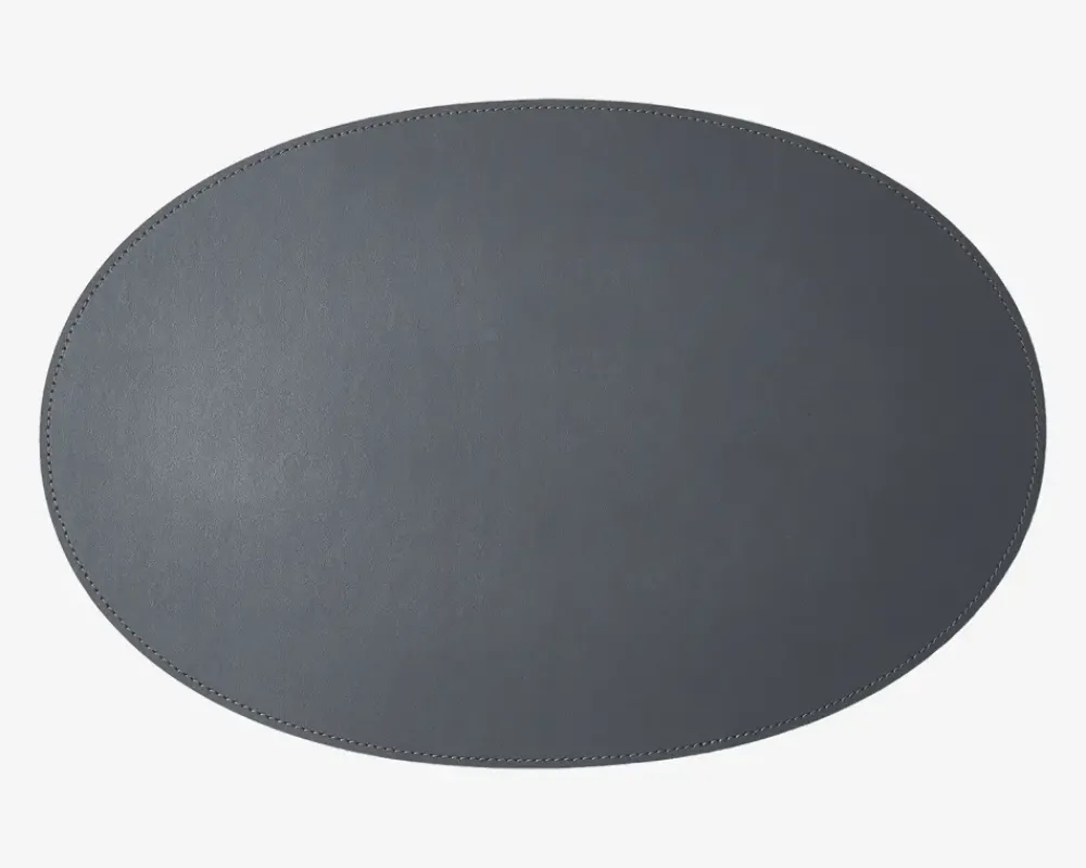 Hot Daells Bolighus Dækkeserviet Oval Lys 30x45 cm Grå