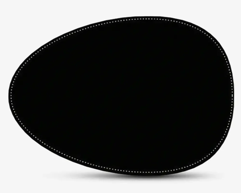 Online Daells Bolighus Dækkeserviet oval pu 42x33 cm Sort