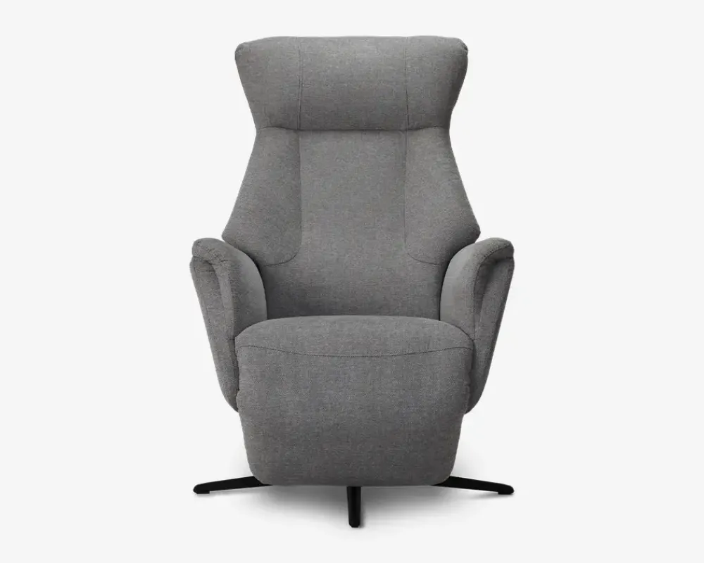 Outlet Daells Bolighus Drejestol m/Indbygget Fodskammel Grå