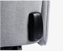 Outlet Daells Bolighus Drejestol m/indbygget fodskammel grå stof