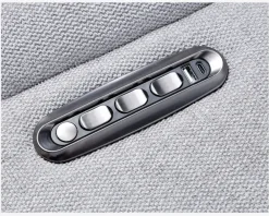 Outlet Daells Bolighus Drejestol m/indbygget fodskammel grå stof