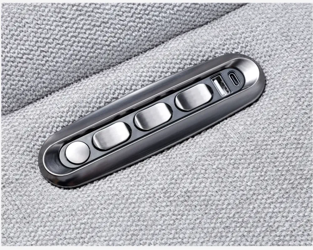 Outlet Daells Bolighus Drejestol m/indbygget fodskammel grå stof