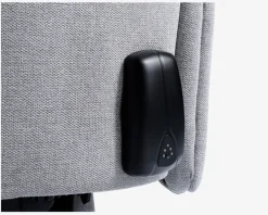 Clearance Daells Bolighus DREJESTOL M/SKAM GRÅ STOF/SORT