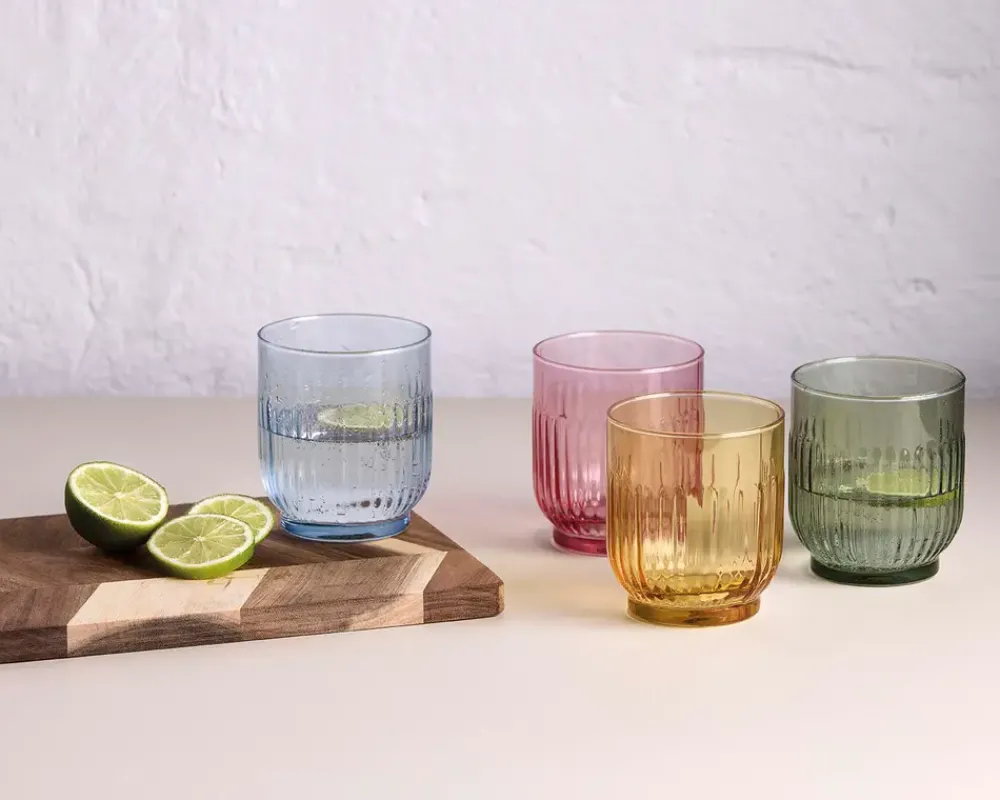 Online Daells Bolighus Drikkeglas farvet 33cl 4 stk. Multi