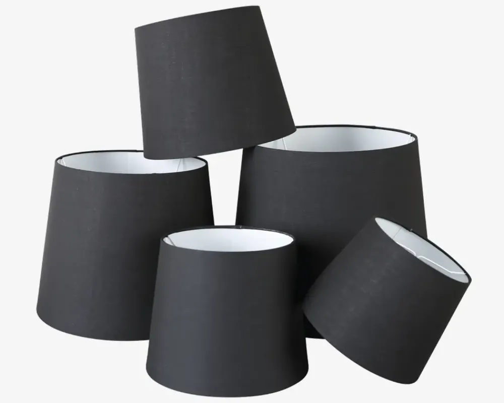 Best Daells Bolighus Drum Skærm H. 16 cm Sort