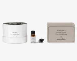 Online Daells Bolighus Duft diffuser med lavasten - White peach & Oolong Beige