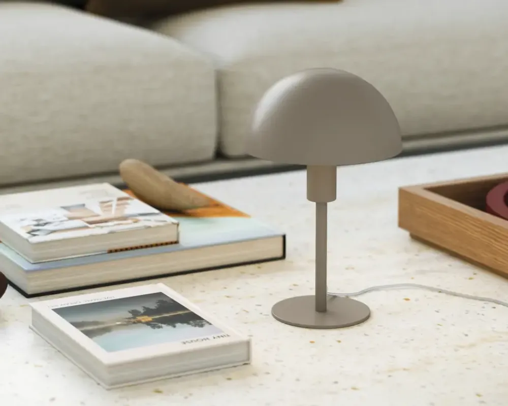 Online Daells Bolighus Ellen mini bordlampe lys H.25 cm Brun