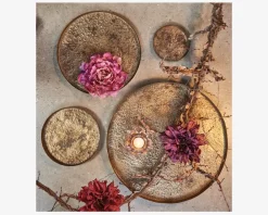 Hot Daells Bolighus Fad Metal Guld Ø.43 H.2 cm