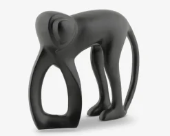 Best Daells Bolighus Figur abe sort metal H.15 cm