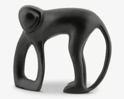 Best Daells Bolighus Figur abe sort metal H.15 cm