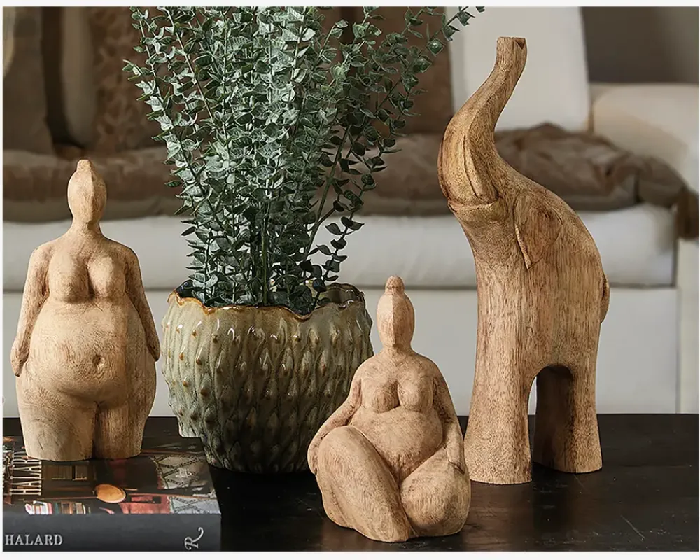 Discount Daells Bolighus Figur elefant mangotræ H.37 cm