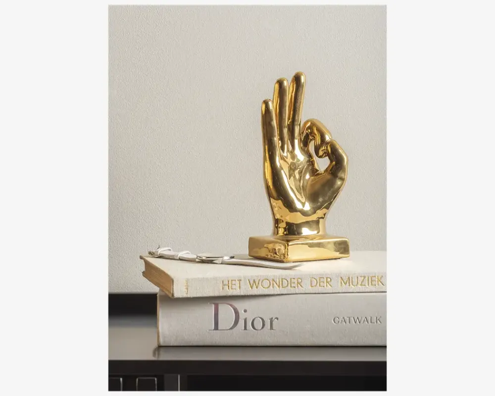 Sale Daells Bolighus Figur perfekt guldfarvet H.21 cm