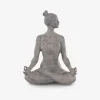 Online Daells Bolighus Figur yoga dame grå 18x11x24 cm