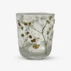 Sale Daells Bolighus Fyrfadsstage glas m/blomster H.8 cm