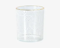 Discount Daells Bolighus Fyrfadsstage Glas M/Guldkant Ass.Design