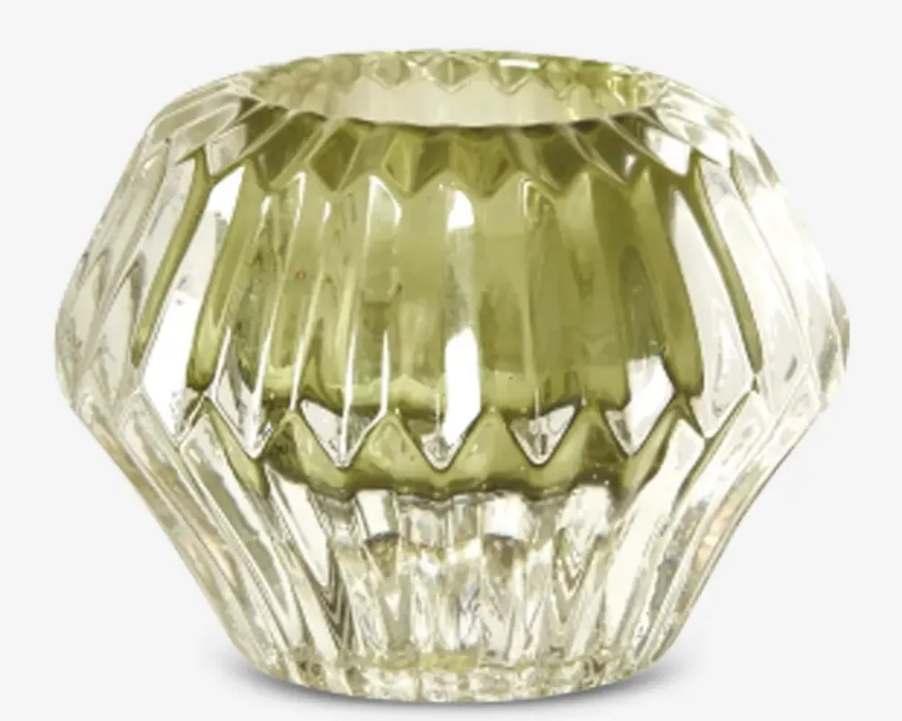 Best Daells Bolighus Fyrfadsstage grøn Ø.9 x H.7 cm