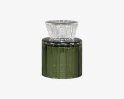 Discount Daells Bolighus Fyrfadsstage Grøn Glas H.8 cm