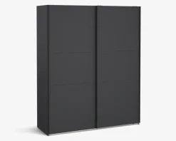 Online Daells Bolighus Garderobeskab Case grå B. 179 x H. 221 cm