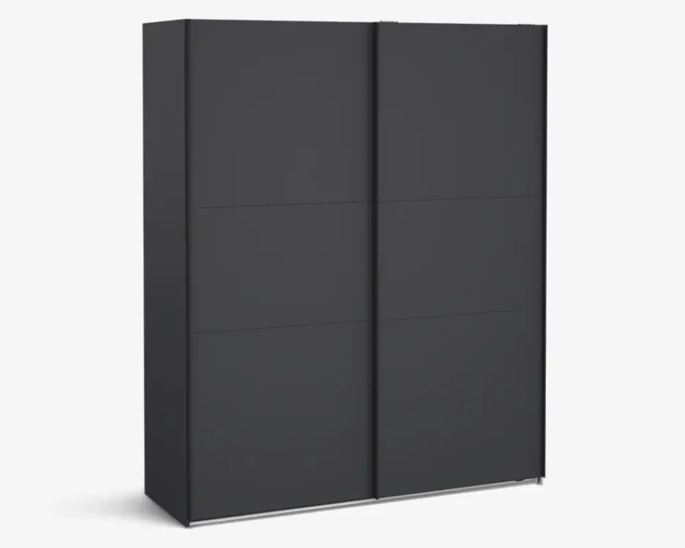 Online Daells Bolighus Garderobeskab Case grå B. 179 x H. 221 cm