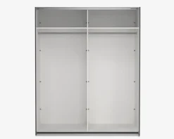 Online Daells Bolighus Garderobeskab Case grå B. 179 x H. 221 cm