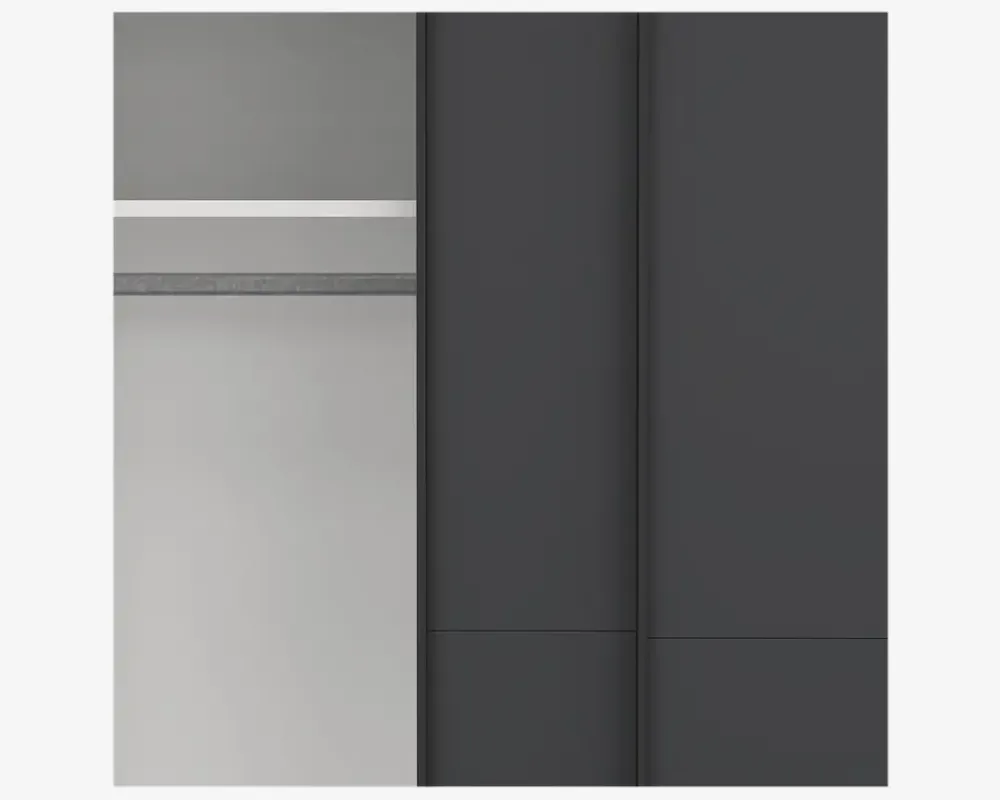 Online Daells Bolighus Garderobeskab Case grå B. 179 x H. 221 cm