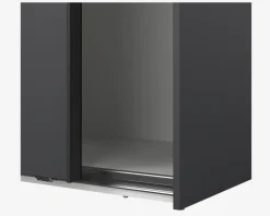 Online Daells Bolighus Garderobeskab Case grå B. 179 x H. 221 cm