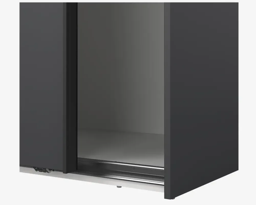 Online Daells Bolighus Garderobeskab Case grå B. 179 x H. 221 cm