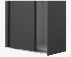 Online Daells Bolighus Garderobeskab Case grå B. 119 x H. 221 cm