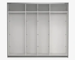 Best Daells Bolighus Garderobeskab Case grå B. 244 x H. 221 cm