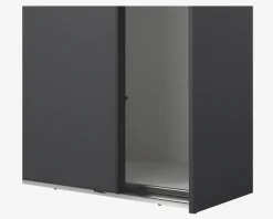 Best Daells Bolighus Garderobeskab Case grå B. 244 x H. 221 cm