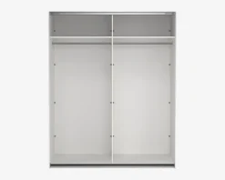 Clearance Daells Bolighus Garderobeskab Case hvid B. 179 x H. 221 cm