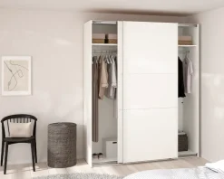 Clearance Daells Bolighus Garderobeskab Case hvid B. 179 x H. 221 cm