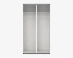 Sale Daells Bolighus Garderobeskab Case hvid B. 119 x H. 221 cm