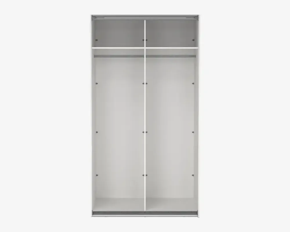 Sale Daells Bolighus Garderobeskab Case hvid B. 119 x H. 221 cm