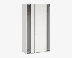 Sale Daells Bolighus Garderobeskab Case hvid B. 119 x H. 221 cm