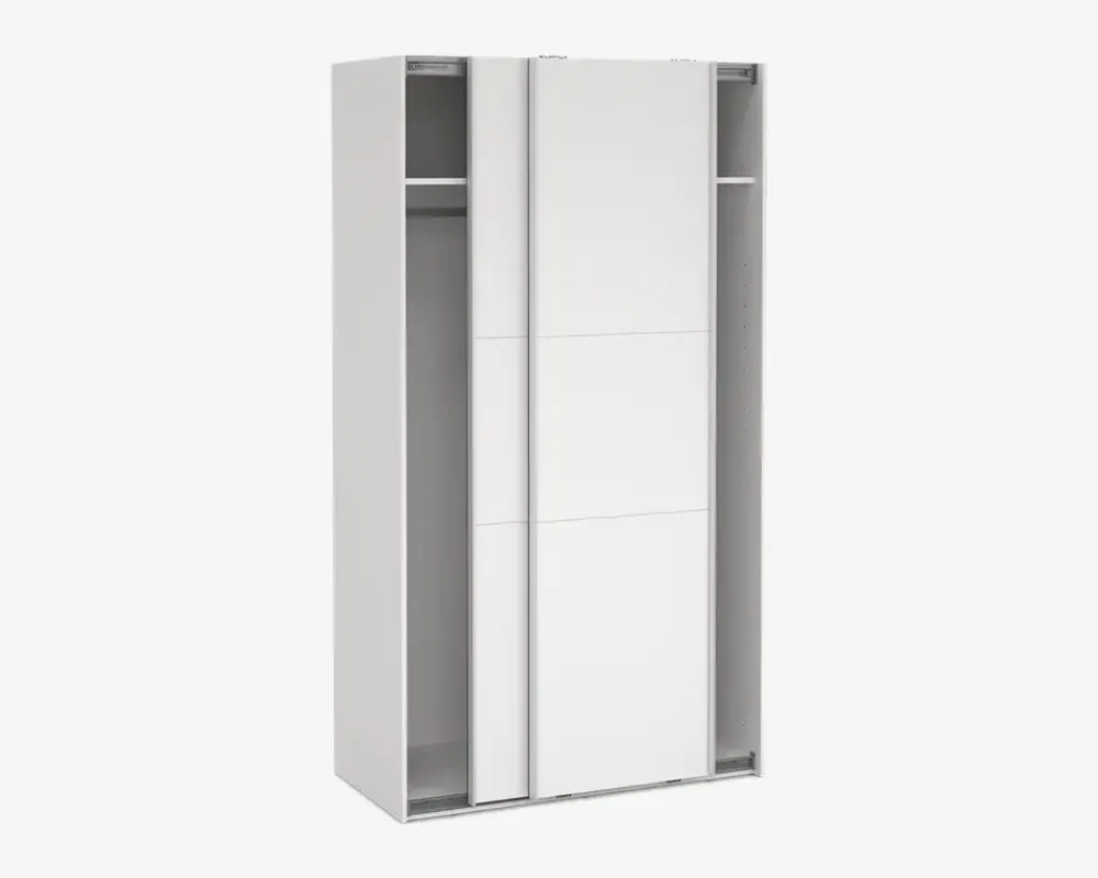 Sale Daells Bolighus Garderobeskab Case hvid B. 119 x H. 221 cm