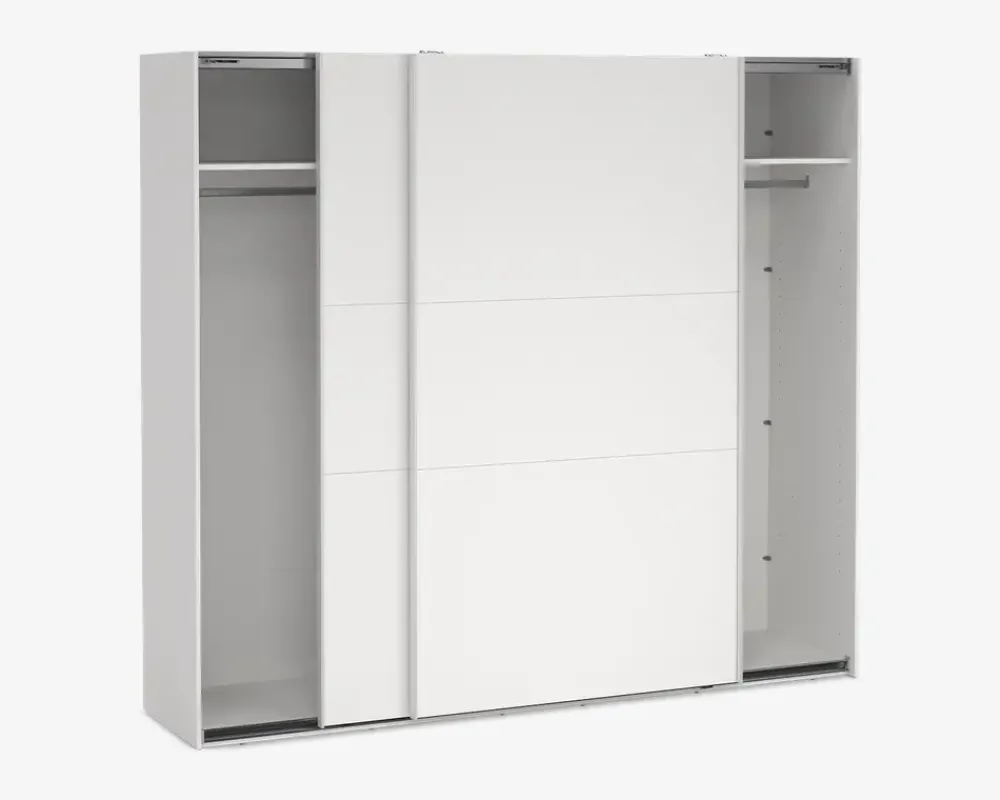 Sale Daells Bolighus Garderobeskab Case hvid B. 244 x H. 221 cm