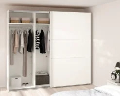 Sale Daells Bolighus Garderobeskab Case hvid B. 244 x H. 221 cm