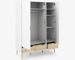 Daells Bolighus Garderobeskab Delta m. 3 låger og 3 skuffer