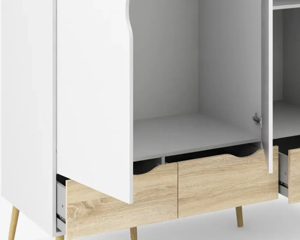 Daells Bolighus Garderobeskab Delta m. 3 låger og 3 skuffer