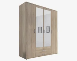 Hot Daells Bolighus Garderobeskab i eg med 4 låger og 2 skuffer